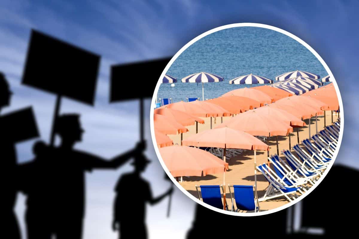 scattano scioperi spiaggia stabilimenti chiusi