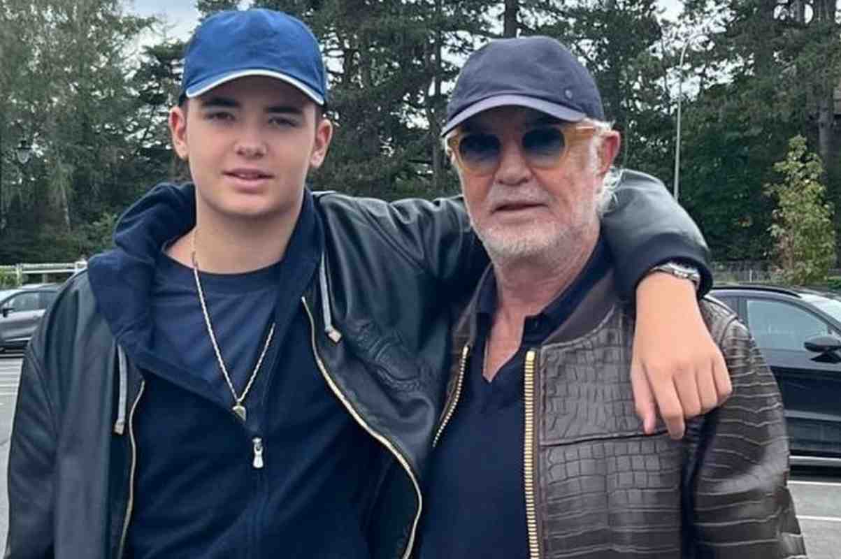 flavio briatore e il figlio nathan falco