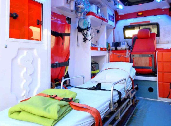 interno di un'ambulanza