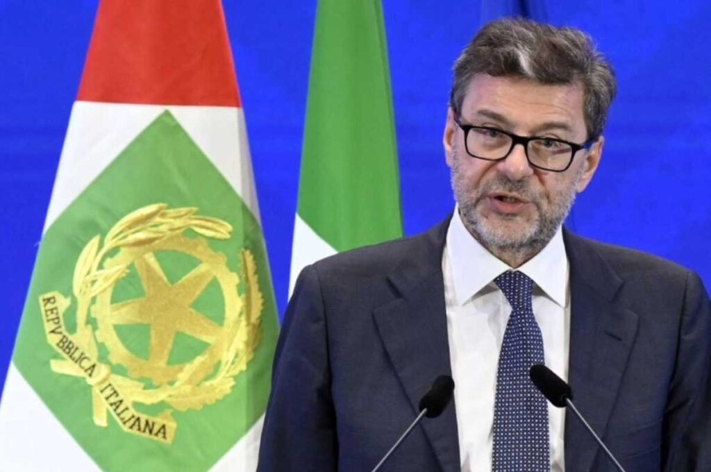 Il ministro dell'economia giorgetti