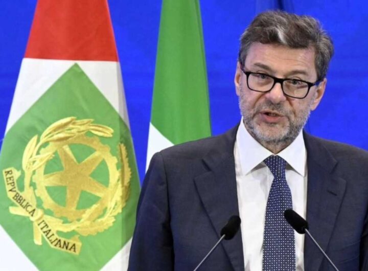 Il ministro dell'economia giorgetti